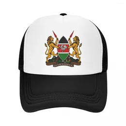 Berets Coat Of Arms Kenya Baseball Cap Running Hat Golf Hats Men Pickleball Caps For And Women Sun Protection