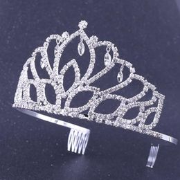 Bridal Headpieces Tiara Claw Chain Crown Wedding Dinner Hair Accessories Korean Children Rhinestone Headband Dress Accessories6765806
