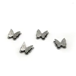 Charms Taigang Double Layer Butterfly Pendant Steel Animal Accessories Jewelry Making DIY Necklace Bracelet Supplies