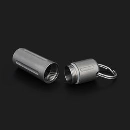 Frosted Alloy Waterproof Bottle Seal Bottles Outdoor Camping Tool Pill Capsule Storage 240220