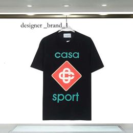 Casablanca T Shirt Mens T Shirt Casablanca Designer T Shirts Spring Summer New Style Starry Castle Short Sleeve Casa Men T-shirts Tennis Club Casablanca Shorts 8494