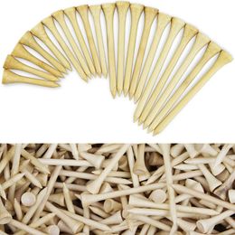 Bamboo Golf Tees Package of 1000 pcs 42mm 54mm 70mm 83mm Golf Tees Strong Tee Golf Ball Holder Drop Ship 240304