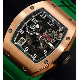 Athleisure Watch Designer Wristwatch RM Wrist Watch RM010 Rose Gold Le Mans Limited Edition Fashion Leisure Business Sports Machinery Wristwatch