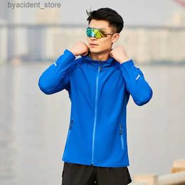 Men's Casual Shirts Sun Protection Clothing Sunscreen Jacket Windbreaker Cycling Running Camping Breathable Shirt Reflective Sun Protective Clothing L240306