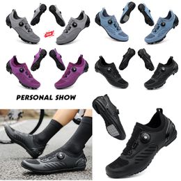 deszigner Cycling Shoes Men Sports Dirt Road Bike Shoes Flat Speed Cycling Sneakers Flats Mountain Bicycle Footwear SPD Cleats Shoes 36-47 GAI