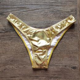 Swimwear VIKINII 2024 Sexy Speedos For Women Gold Stamping Bikinis Swimsuits Bottoms Women Beachwear Bikinis Pants Female Swimming Trunks