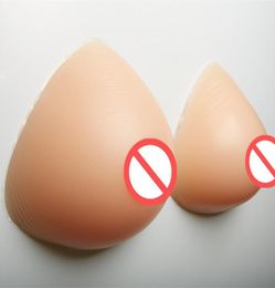 Triangle Shape NudeLight brown Whole Fake False Breast form silicone artificial breasts prosthesis for stransgender2989347