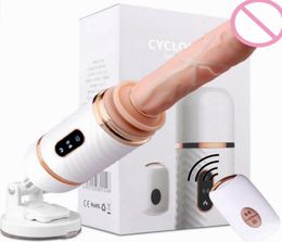 Vibrators Wireless Remote Control Sex Machine Dildo Vibrator Automatic Female Masturbator Suction Cup Gun For Women Toys9987309