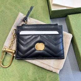 Clássico Marmont chaveiro titular do cartão carteira de luxo bolsas de moedas 627064 com caixa original mulheres mens designer carteiras titulares bolsa titular do cartão bolsa bolso presente