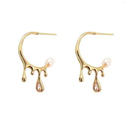 Stud Earrings DAIMI Freshwater Pearl Studs 925 Sterling Silver European And American Fashion Models For Women1473393