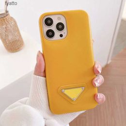Cell Phone Cases New Designer Phone Cases Pro Max Solid Color Back Cover Soft Leather Letter Mobile Case 041401H240307