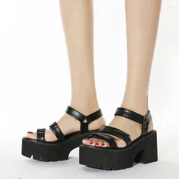 Sandals 2024 Winter 8cm Heels Summer Holiday Trend The Bottom Of Sponge Cake And LHX