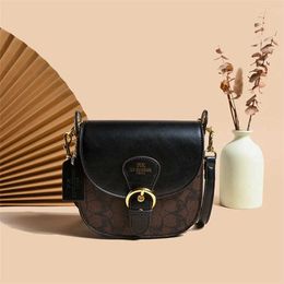 70% Factory Outlet Off French portable for women high-end saddle Colour matching vintage crossbody bag on sale