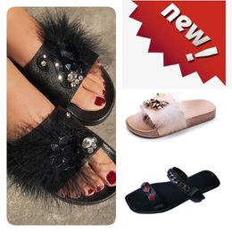designer Slippers Beach Classic Sandals Luxury Summer Lady Leather Flip Flops Top Quality Men Women Slides GAI heel Sliders lady