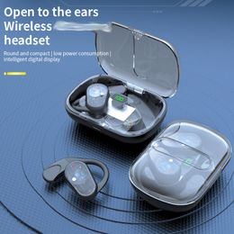 Transparent OWS-80 TWS Wireless Headphones Gaming Headset Low Latency HD Calling Earphones Heavy Bass Noise Cancellation Earbuds