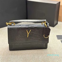 designer bags Underarm women chian crocodile leather Shoulder purse luxurys handbags Vintage Tote Crossbody Purse shopping Wallet