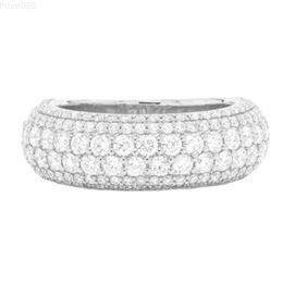 2.10ct Round Cut Diamonds Bumble Band Ring Gold for Men Diamond Jewellery 14k White Gold Igi Channel Setting Bezel Setting 2.10ctw