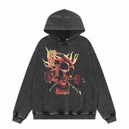Mens Hoodies Sweatshirts Hoodies Sweatshirts designer Letter Mens Niche Tide Brand Wild High Street Casual American Loose Couple Hooded Sweater Coat ClL2403