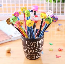 Creative Cute Animal Eraser Kids Learning Supplies Kawaii Stationery Pencil with Eraser Children Painting Graffiti Tool Study Writ3886497