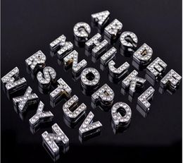 500 Pieceslot 8MM10MM AZ Rhinestone Letter Charms for DIY Pet Name DIY Dog Cat Pet Collar Slide Charm Letters9788196