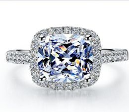 1 Carat Cushion Cut Diamond Engagement Solid Platinum 950 Anniversary Wedding Ring for Women2342915