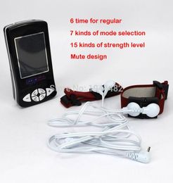 Male Penis Enlargement Electro Electric Shock Conductive Bands Electrical Stimulation Cock Rings Sex Toys For Men Electrode Gear7695081