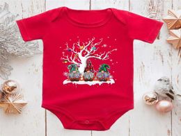 Rompers 2021 Merry Christmas Toddler Bodysuit Cosy Baby Girl Body Set Casual Oneck Romper Infant Outfits Red Born Boy Clothws4393614