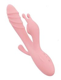 Sex Toy Massager 3 in 1 Dildo Rabbit Vibrator Waterproof Usb Rechargeable Anal Clitoris Toys for Women Couples Shop Online8416891