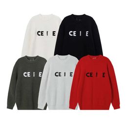 Designer Luxury Celins Classic Fall/Winter Trend Personality men's/women's casual crew-neck knit pullover sweater