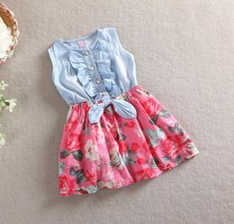 Baby Girls Summer Dress Striped 2018 Brand Little Girls Dresses Animal Applique Tunic Costume for Kids Clothes Princess Dress5948456