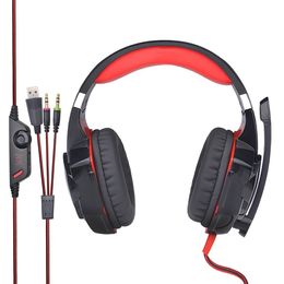 Original KOTION EACH G2000 Gaming Headset Casque Deep Bass Stereo Game Headphone with Microphone For PS4 computer PC Gamer
