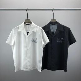 Men's T Shirts Summer 3D Digital Print T-shirt Lapel Shirt Open Lining Hawaii Short Sleeve Letter
