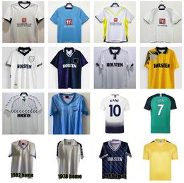 TOTTENHAM BALE GINOLA Retro soccer jerseys 1990 1992 1994 1998 1999 Klinsmann GASCOIGNE ANDERTON SHERINGHAM 92 94 95 06 07 08 09 classic Vintage Football SHIRT