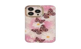 Cell Phone Cases Cover Fashion Butterfly Flowers Floral Tpu PC for iphone 14 13 12 Mini 11 Pro Xr X Xs Max 8 7 Plus2251972