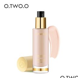 Foundation O Two 8 Colours Liquid Make Up Concealer Whitening Moisturiser Oil Control Waterproof Face Care 230801 Drop Delivery Dh9Ao