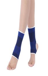 Ankle Support Elastic Band Brace Gym Sports Promotion Protect Tknitting Herapy Pain Keep Warm Sapphire Blue8839847