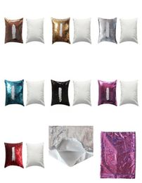 New style Sublimation Blank Magical Sequins item Pillowcase For heat Transfer Print DIY Gifts Crafts pillowcase 40CM8090921