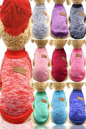 New small dog clothes soft pet dog sweater winter dog clothing classic pet clothing accessories DB3344648925