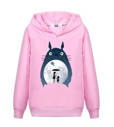 Girl039s totoro Casual Sweatshirt Long Sleeve Fall Winter Hoodie Kids Fashion Cartoon pullover Cotton Coat 2111104737216