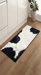 Antiskid Mat for Kitchen Floor Long Door Mat 3D cow tiger animal fur printed Kitchen Rug NonSlip Bedroom Bedside Mats 2103172877583