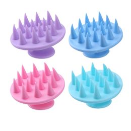 Pointed Tip Silicone Scalp Massage Comb Shampoo Head Acupoint Therapy Health Care Hair Washing Brush6318428