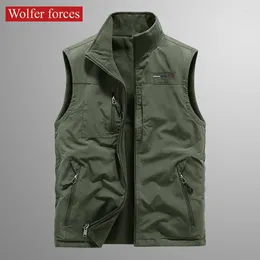 Men's Vests Thermal For Men Male Jackets Hunting Vest Mesh Plus Size Outerwear Sleeveless Jacket Denim Luxury Heated Large Clothing