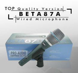 Top Quality Beta 87A Supercardioid Vocal Karaoke Real Condenser BETA87A Microphone Handheld Microfone Mike Mic6823814