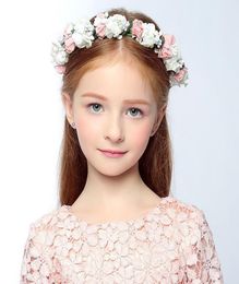 Children garlands bride rose cloth garlands rattan weaving headdress tourism pography hair accessories sea beach headband A01564144803