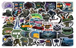 50PCS Shooting Game Stickers Halo Graffiti Stickers for DIY Luggage Laptop Skateboard Motorcycle Bicycle Decals4214514