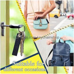 Keychains & Lanyards Keychains 20Pcs Diy Key Fobs Felt With Lobster Hook Swivel Carabiner Ring Writeable Personalised Lanyard Drop De Dhuac