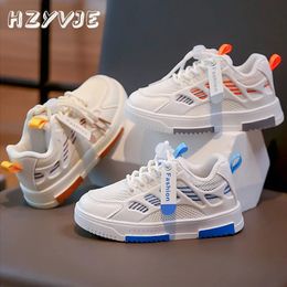 Childrens Spring and Autumn Sports Board Shoes Kids Boys Trend Breathable Sneakers Basketball Grils Allmatch White 240223