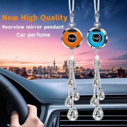 High Quality Car Diy Perfume Pendant Hanging Diffuser Rearview Mirror Air Freshener for Auto Interior Decoration 240307