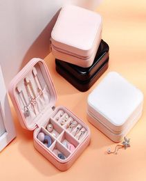 Storage Box Travel Jewelry Boxes Organizer PU Leather Display Storage Case Necklace Earrings Rings Jewelry Holder Gift Case Boxes 5416737