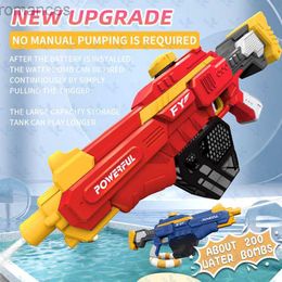 Toys Gun Sand Play Water Fun Electric water gun toy absorption children outdoor beach swimming pool automatic shooting summer Toy gift boys and girls 240307